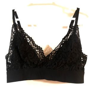 H&M Non Wired Lacy Bralette sz M